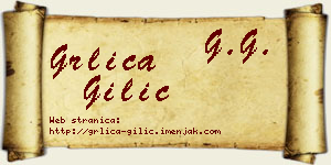 Grlica Gilić vizit kartica